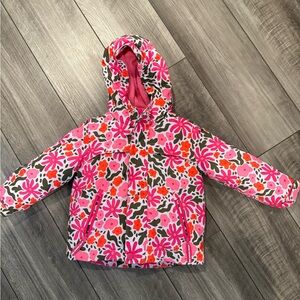 Floral Pink Hooded Jacket